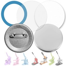 100 Sets 58mm / 2.25 in Approx. 2-1/4 inch Button Making Supplies for Your ...