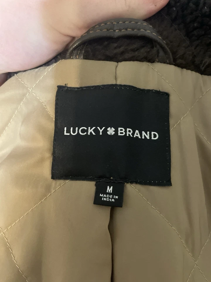 Lucky Brand Lamb Skin Leather Jacket Size Medium - Image 3 of 3