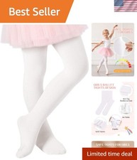 High Rise Footed Dance Tights for Toddlers - Lightweight Durable Comfort