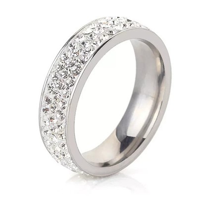 Klassischer Trilogie-Ring 3 kt rundschliff Moissanit 14 kt Weißgold vergoldet