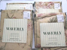 Set of 4 Waverly Fairfield Window Valance Forever Yours Antique 78" x 14" Floral