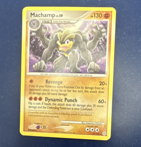 Nintendo Machamp 31/130 Diamond & Pearl Non-Holo Rare 2007 MP