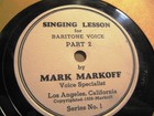1939 Mark Markoff HOLLYWOOD VOICE TEACHER Lesson BARITONE Record Tony Martin. — photo 3