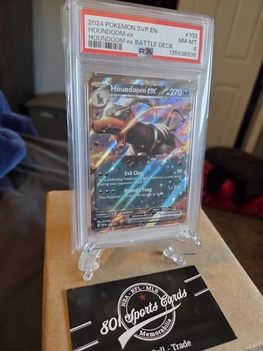 2024 Pokémon SVP EN Houndoom ex Houndoom Battle Deck Black Star Promo PSA 8 #103
