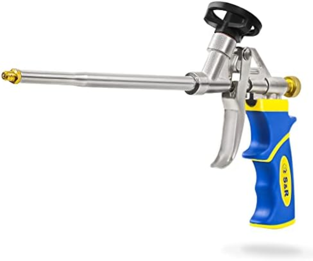 S&R Pistola Schiuma Poliuretanica Espansa Professionale. Pistola per Schiuma con