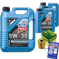 Inspektionspaket 7L Liqui Moly Longtime 5W-30 FüR Volvo V70 II 2.4 2.5 T V40