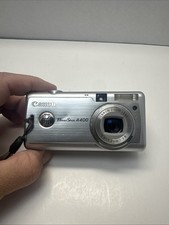 Canon PowerShot A400 3.2MP Digital Camera Black Silver TESTED Minor Wear
