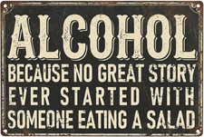 Funny Bar Decor Metal Sign Weather Resistant 24 Mil Aluminum Man Cave Accessorie