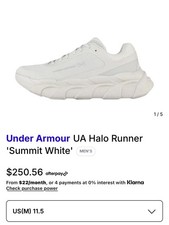 Under Armour Halo Runner Summit White Men s Mesh Athletic Sneakers 6005287-110