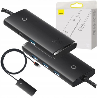 Baseus HUB USB 3.0  4-Port Adapter, 5 Gbit/s, USB-C Power Verteiler
