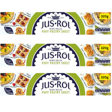 Puff Pastry Ready Rolled Sheet Jusrol 3x320g, 350mm x 225mm