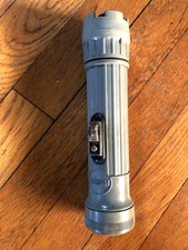 Vintage US Military MX-993/U Flashlight by Bright Star 8.5" Gray Plastic