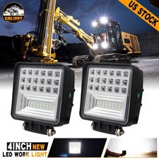 2PCS LED Work Lights for Caterpillar Skid Steers Excavator Forklift Loader Grane