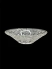 Vintage Federal Glass Heritage Pattern  8” Clear Fruit Bowl
