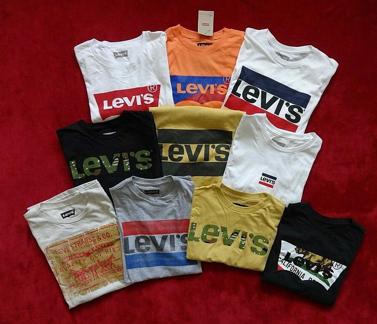 Levis T Shirt Mens Short Sleeve Size SMALL Size LARGE PICK YOUR COLOR