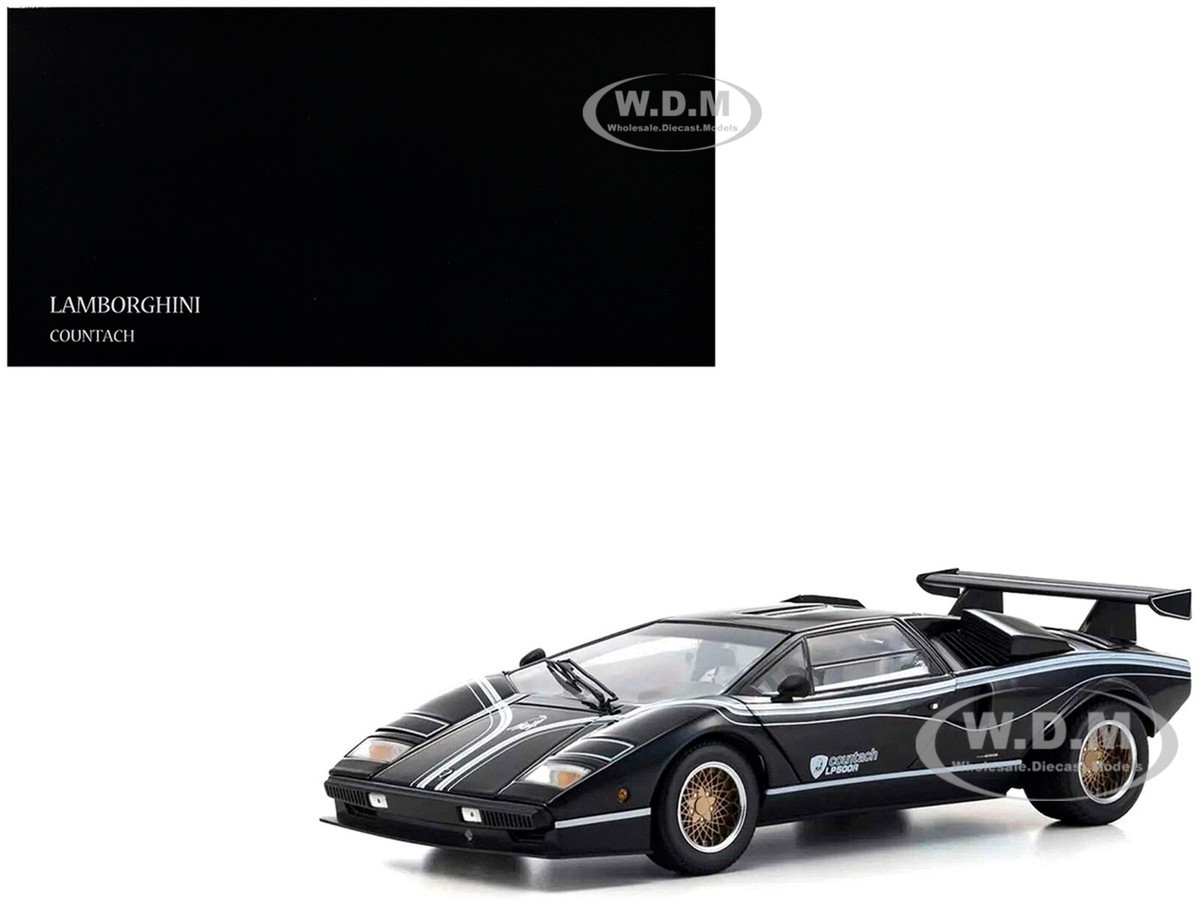 LAMBORGHINI COUNTACH LP 500R BLACK 1/18 DIECAST MODEL CAR BY