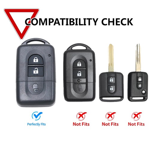 3 Button Cae Remote Key Case Cover Shell Protector For Nissan Qashqai Note Tiida - Picture 2 of 7