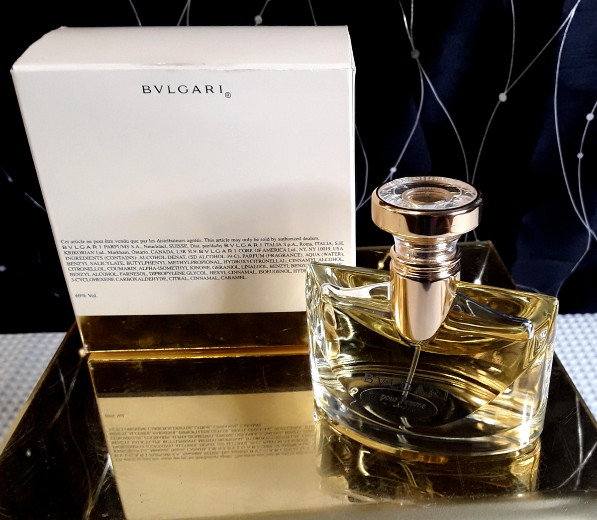 BVLGARI Pour Femme Eau de Toilette Perfume Spray Womens 1.7oz 50ml