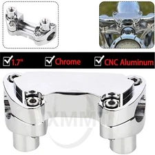 1.7" Handlebar Risers Top Clamp For Harley Dyna FXDF FXDB FXDWG Road Glide King