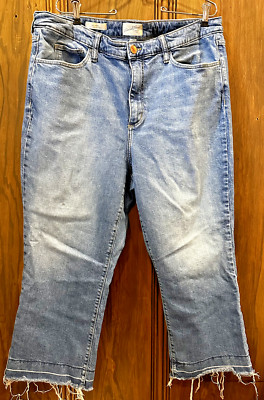 Damen Universal Thread Größe 17 S Taschen Knöchel Bootcut Jeans Hose
