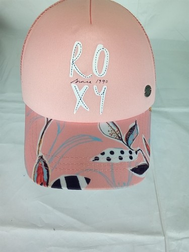 Roxy 1990 Logo Womens Floral Pink Snapback Cap - Picture 2 of 8