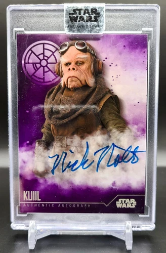 2020 Topps Star Wars Stellar Signatures NICK NOLTE Auto on-card Purple #01/10