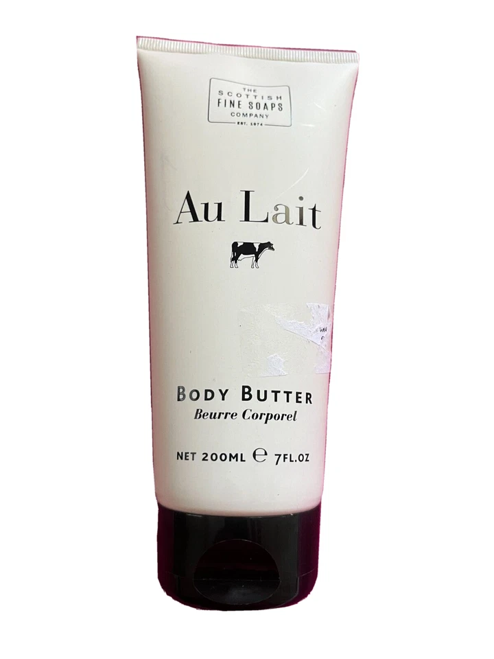 THE SCOTTISH FINE COMPANY JABONES AU LAIT MANTECA CORPORAL CON MANTECA DE CACAO, LECHE 7FLOZ Foto 2 de 3