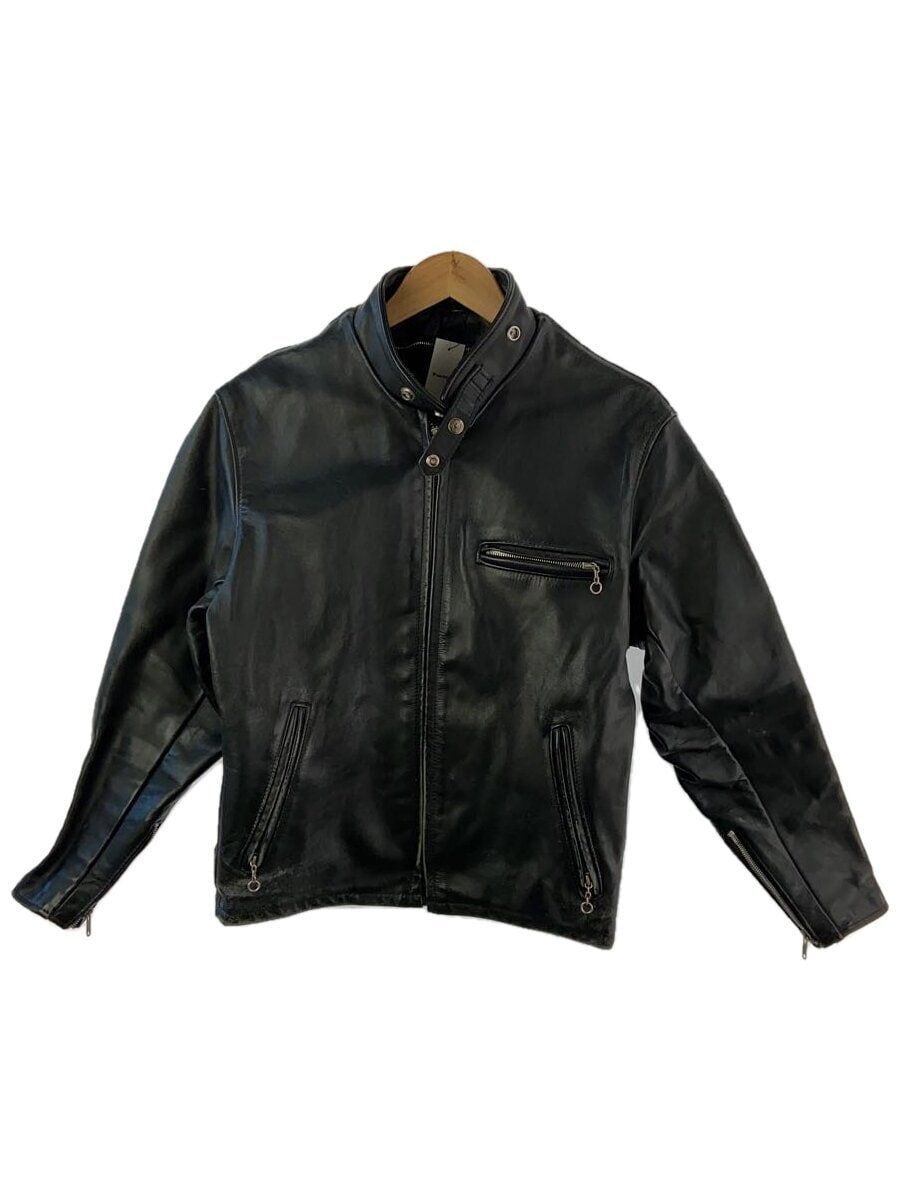 Schott biker jacket single rider 38 leather black 641 Used | eBay
