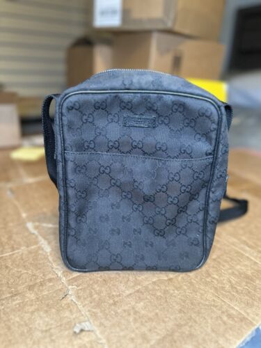 Gucci GG Canvas Crossbody Bag Black