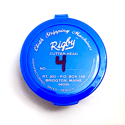 VINTAGE RIGBY CLOTH STRIPPING MACHINE CUTTER HEAD #4 | eBay VINTAGE RIGBY CLOTH STRIPPING MACHINE CUTTER HEAD #4 | eBay
