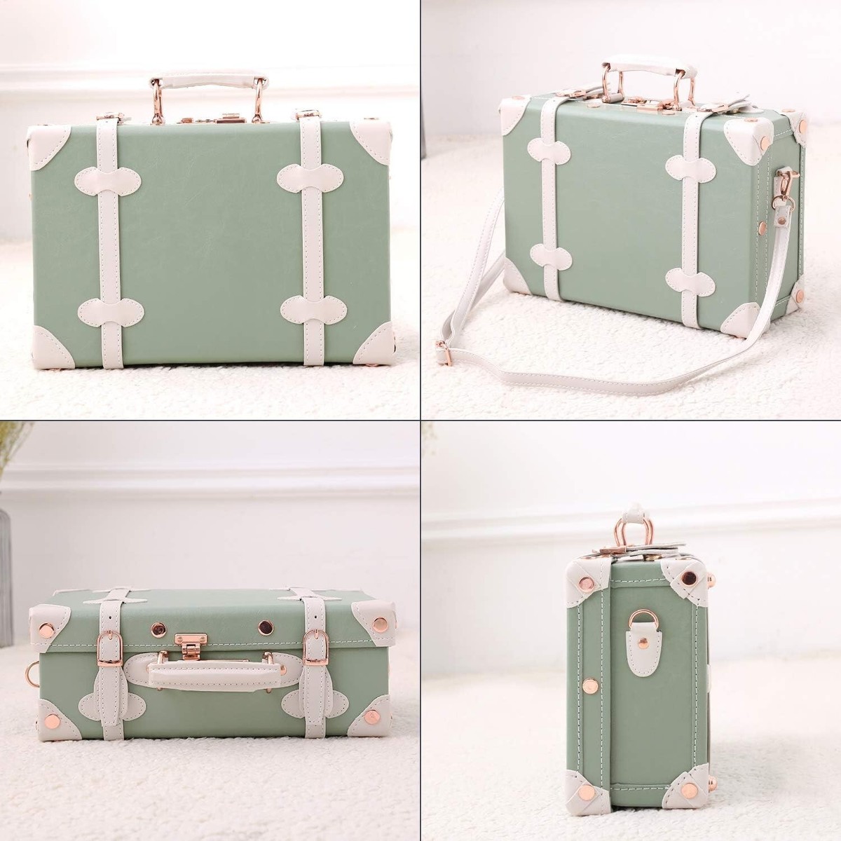 ヴィンテージ　baby　ベビー　ナーサリー　ケース 12 Inch Natural Keepsake Baby Box Vintage Suitcase Memory
