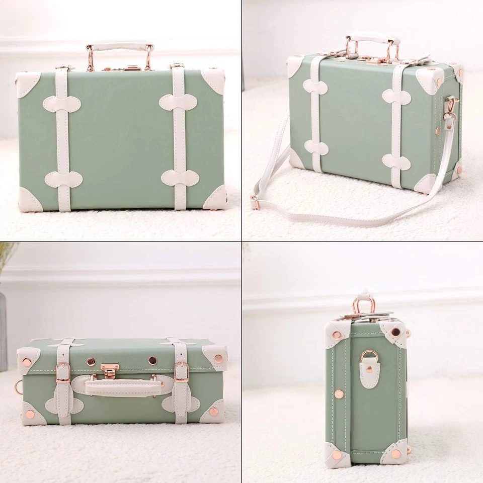 Caja de recuerdo natural de 12 pulgadas para bebé maleta de colección estuche de memoria nuevo regalo para bebé Foto 2 de 4