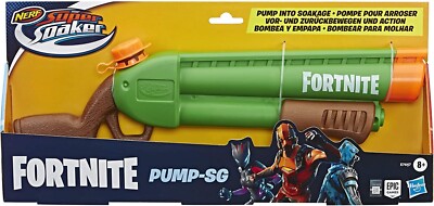 Nerf Super Soaker Fortnite Pump-SG Water Blaster - Pump-Action Soakage, Green