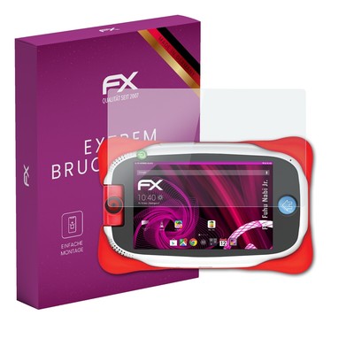 atFoliX Glasfolie für Fuhu Nabi Jr. Displayfolie 9H Schutzpanzer
