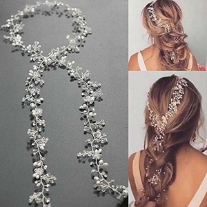 Wedding Hair Vine Long Bridal Headband Hair Accessories For Bride