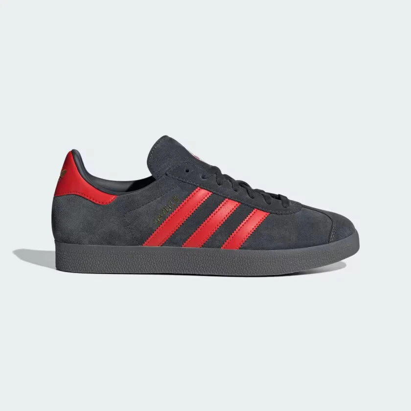 adidas gazelle black and red