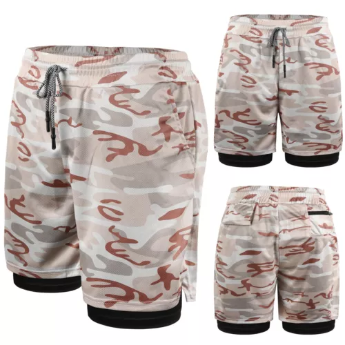 Men's Sports Training Running Bodybuilding Workout Fitness Shorts Gym Pants Run - Picture 22 of 23