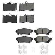 Akebono ProACT Front & Rear Ceramic Brake Pads Kit for GS200t GS350 IS300 RC350