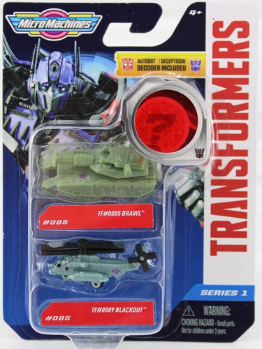 MICRO MACHINES TRANSFORMERS BRAWL TANK AND BLACKOUT HELICOPTER SERIES 1 NEW 2022 - Picture 4 of 11