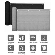 5M Privacy Garden Fence Panel Cover Balcony UV Protection Shade Screen Patio New