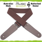 Australian Made DSL 2" Polypropylene (Poly) Guitar Strap, Brown - 50POLY-BROWN