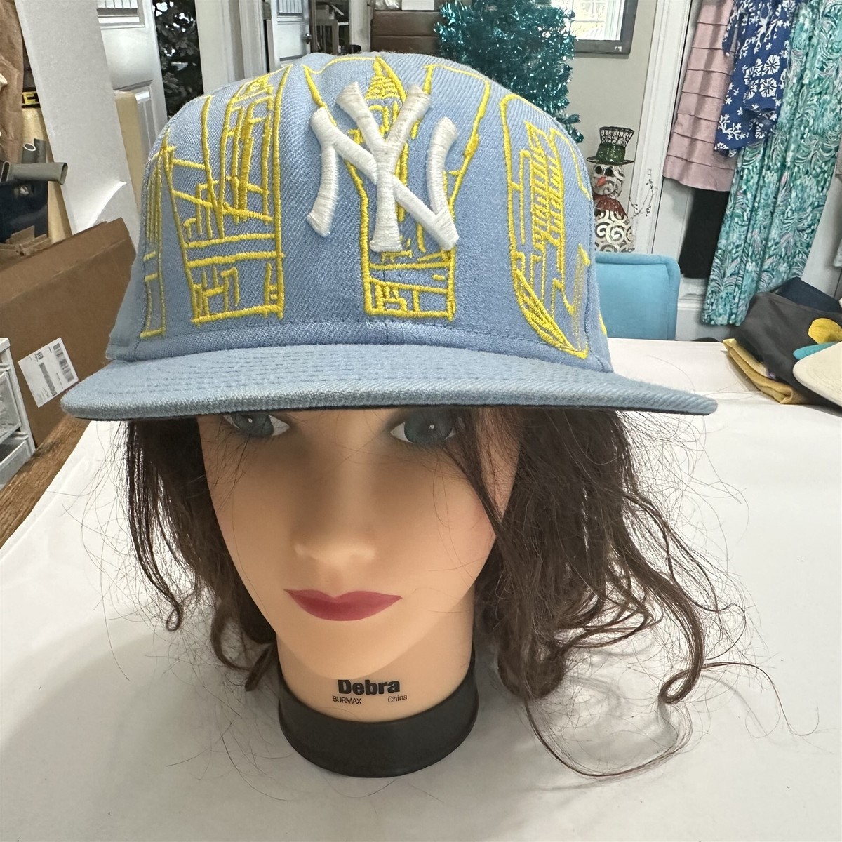 帽子 7 5/8 CAP NEW YORK YANKEES the Apartment New York Yankees New Era 59FIFTY NYC Skyline Blue Fitted Cap Hat 7
