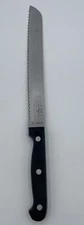 Philippe Richard Bread Knife 8 inch Blade Serrated Black Handle Full Tang