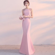 Womens Sexy Evening Gown Banquet Host Slim Dress Elegant Party Dress Long Dress