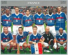 M1866 - TAJIKISTAN, 2000 MINIATURE SHEET: Euro soccer, France, football