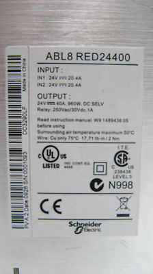 Modulo Ridondanza Schneider Electric ABL8RED24400 – Nuovo Per Alimentatori