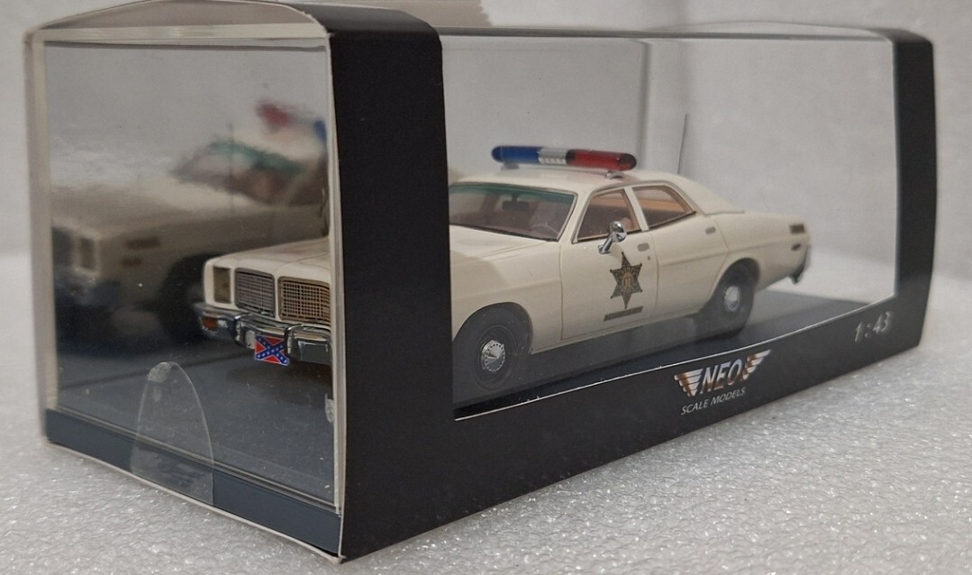 Dodge Monaco Hazzard Police Rosco Patrol Car 1974 General Lee 1:43