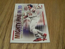 MARK McGWIRE  2000 IMPACT  MIGHTY FINE IN 99 FLEER SKYBOX  BASEBALL CARD