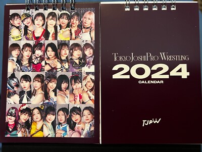 Tokyo Joshi Pro-Wrestling 2024 Desk Calendar with Shino Suzuki Auto. TJPW DDT