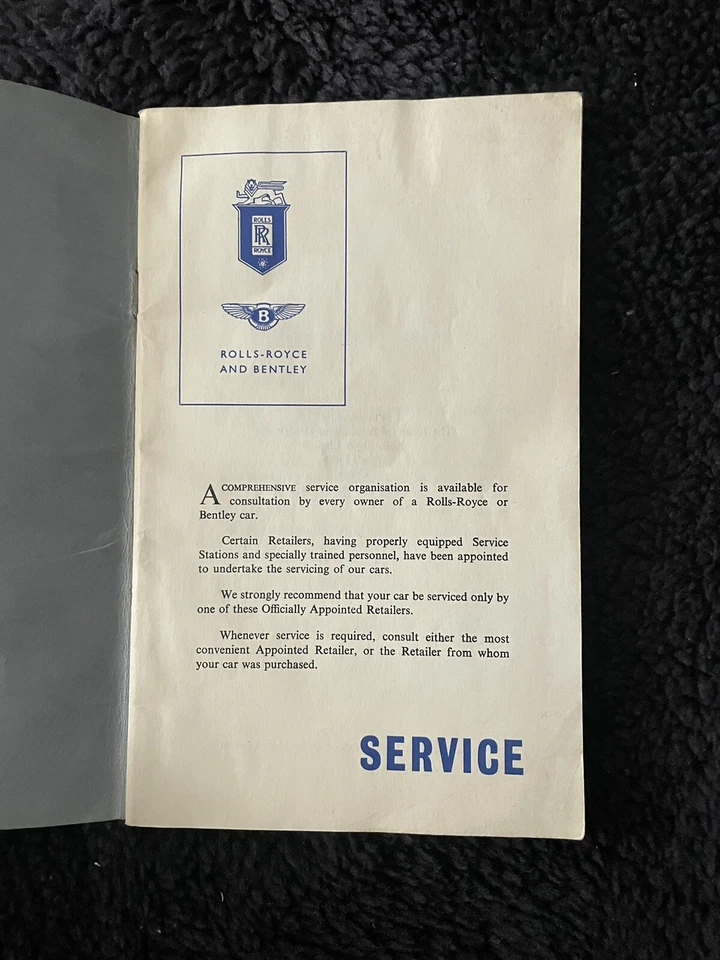 Rolls-Royce Silver Cloud S2 Owners Manual Handbook Supplement 1961-62 TSD781 OEM - Image 2 of 4